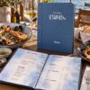 Classic Line – plavi jelovnik sa logotipom