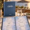 Classic Line – plavi jelovnik sa logotipom