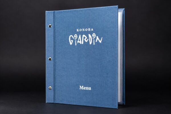 Classic Line – plavi jelovnik sa logotipom