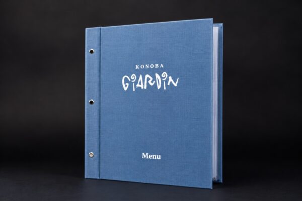 Classic Line – plavi jelovnik sa logotipom