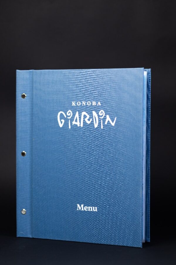 Classic Line – plavi jelovnik sa logotipom