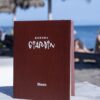 Classic Brown – kožni meni sa ušivenim koricama