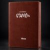 Classic Brown – kožni meni sa ušivenim koricama